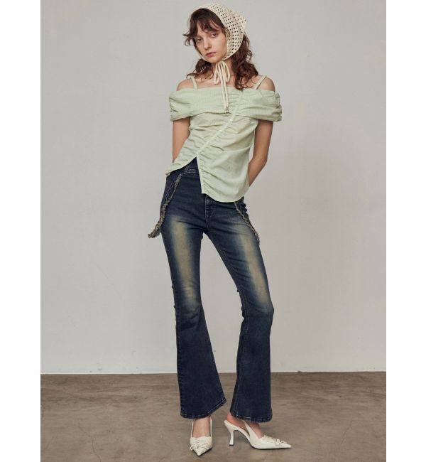 EMODA「オフショルダーボタントップ」|Tシャツ・カットソー|