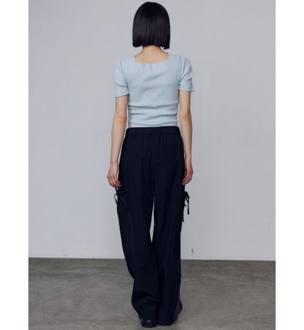 EMODA「フロントボタンショートリブトップ」|Tシャツ・カットソー|