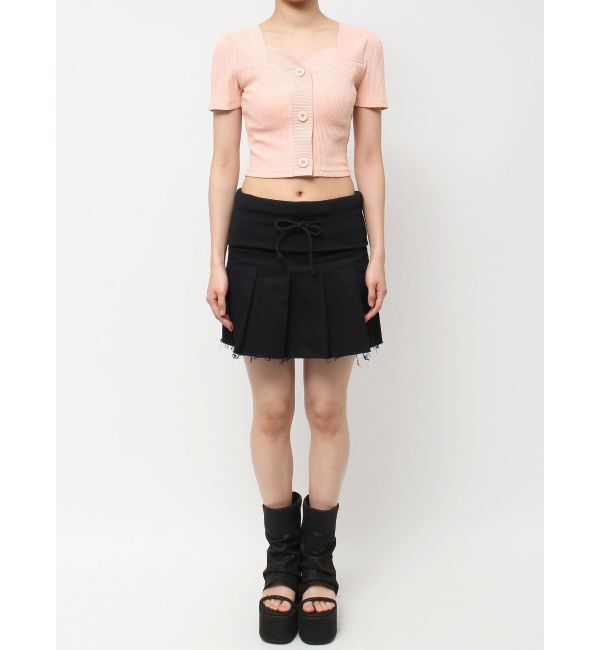 EMODA「フロントボタンショートリブトップ」|Tシャツ・カットソー|