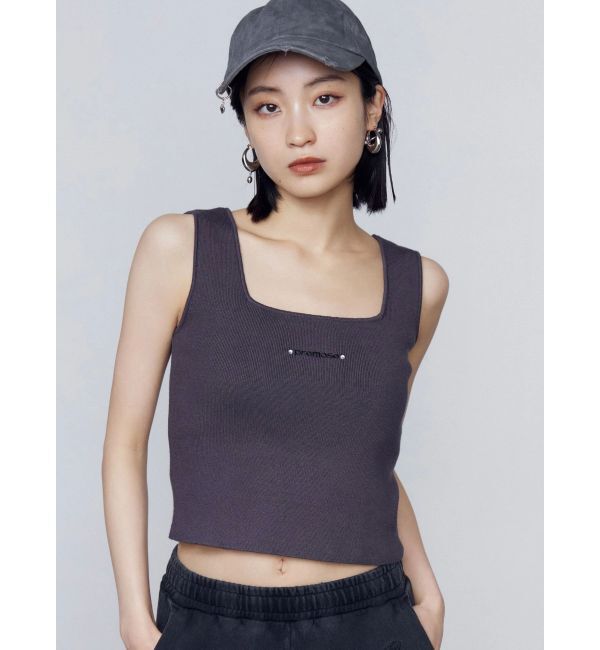 EMODA「ストーンロゴニットタンクトップ」|Tシャツ・カットソー|