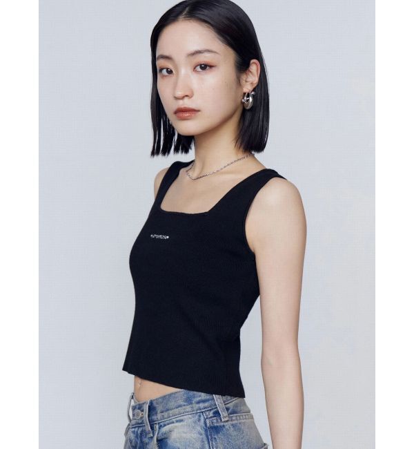 EMODA「ストーンロゴニットタンクトップ」|Tシャツ・カットソー|
