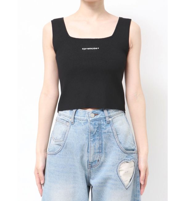 EMODA「ストーンロゴニットタンクトップ」|Tシャツ・カットソー|