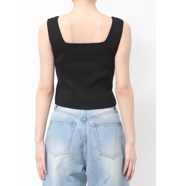 EMODA「ストーンロゴニットタンクトップ」|Tシャツ・カットソー|