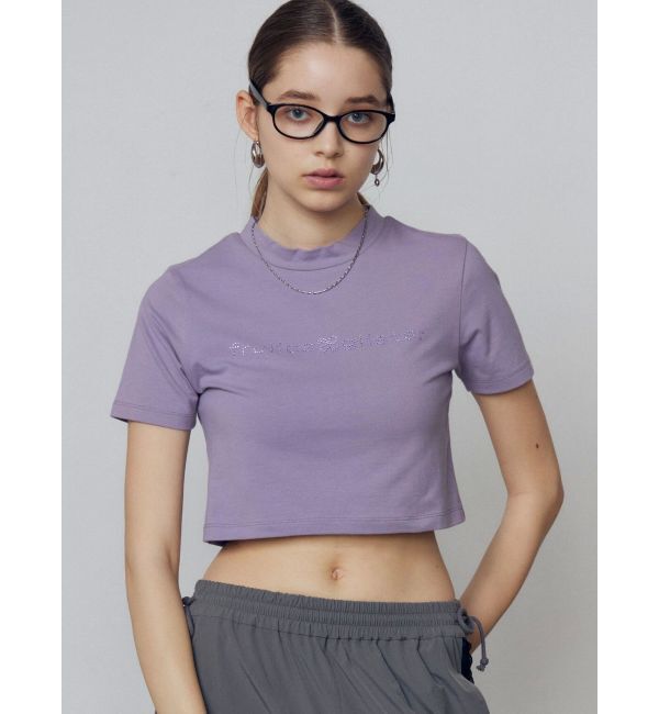 EMODA「ミニマルフィットストーントップ」|Tシャツ・カットソー|パープル