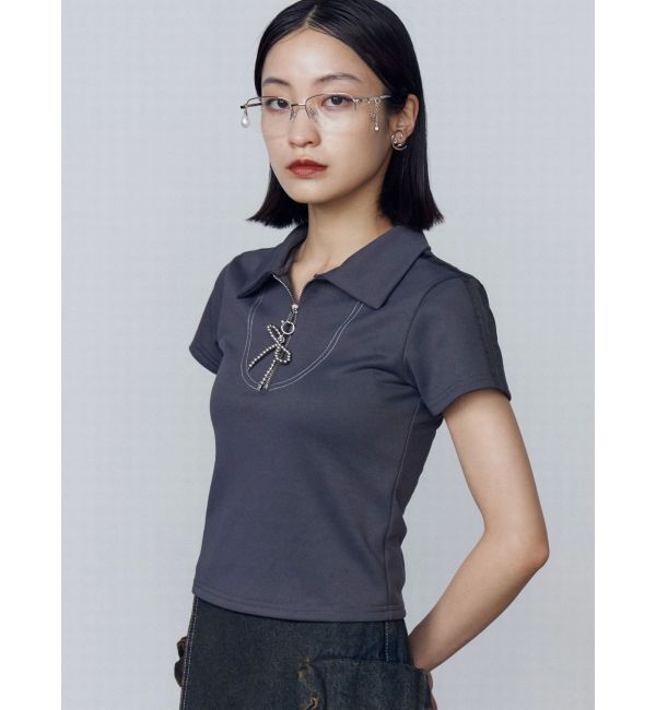 EMODA「リボンカラージップトップ」|Tシャツ・カットソー|