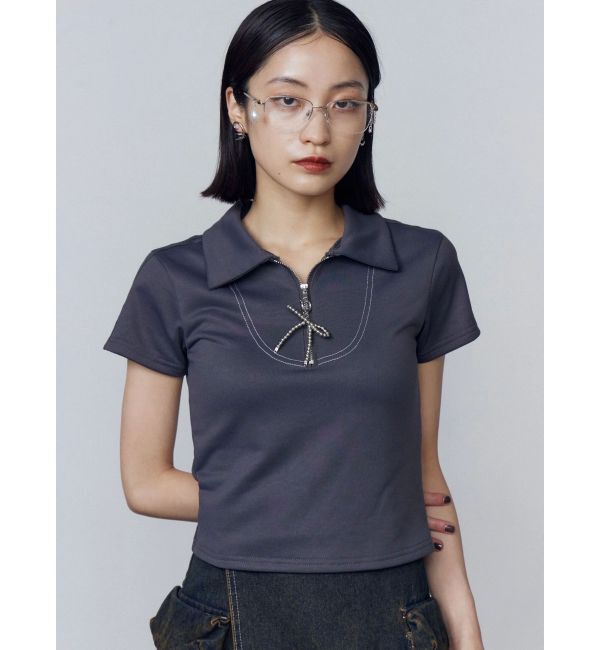 EMODA「リボンカラージップトップ」|Tシャツ・カットソー|