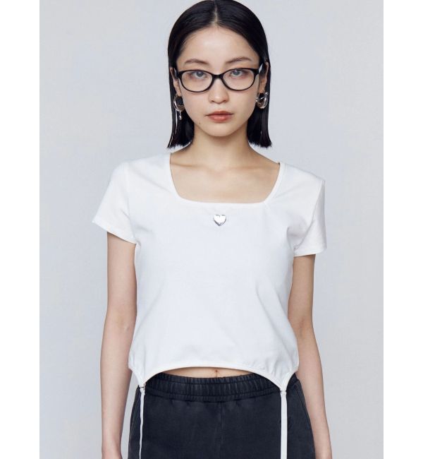 EMODA「スクエアネックギャザートップ」|Tシャツ・カットソー|