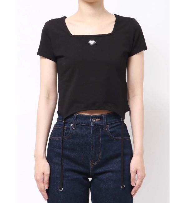 EMODA「スクエアネックギャザートップ」|Tシャツ・カットソー|