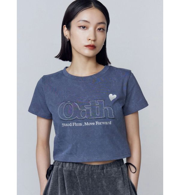 EMODA「ロゴパッチミニマルTシャツ」|Tシャツ・カットソー|