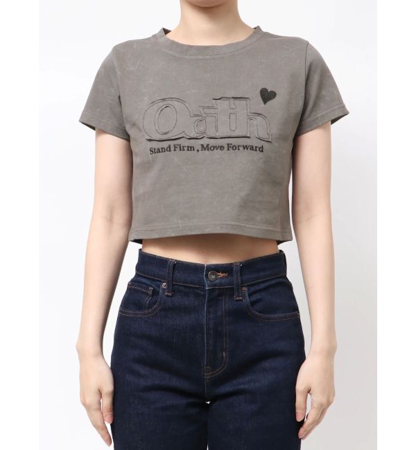 EMODA「ロゴパッチミニマルTシャツ」|Tシャツ・カットソー|