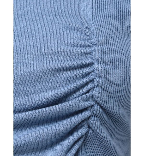 EMODA「チョーカーギャザーショートスリーブニット」|ニット・セーター|