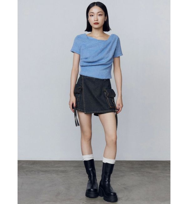 EMODA「テクスチャードレープトップ」|Tシャツ・カットソー|