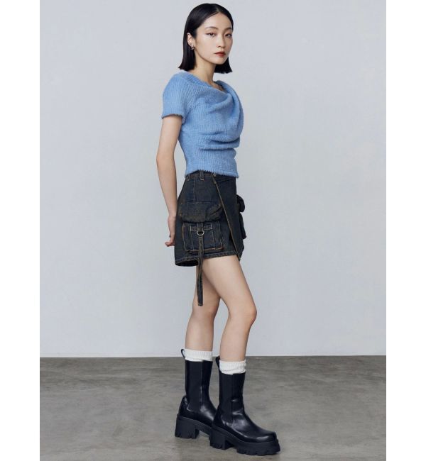 EMODA「テクスチャードレープトップ」|Tシャツ・カットソー|