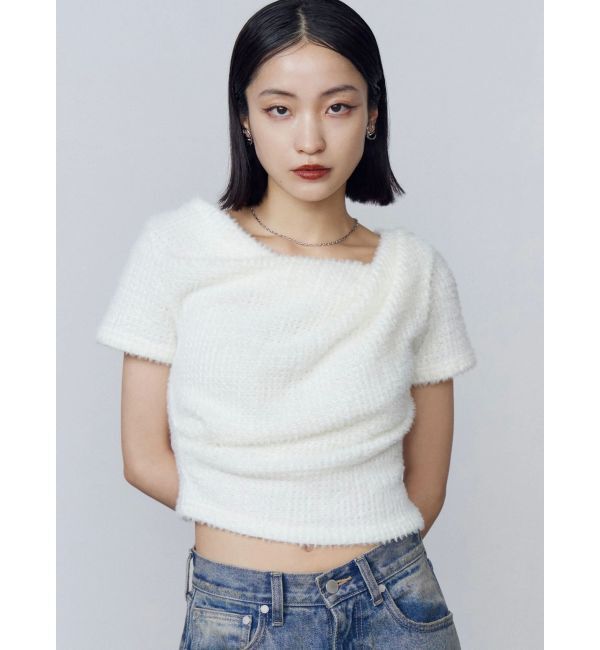 EMODA「テクスチャードレープトップ」|Tシャツ・カットソー|