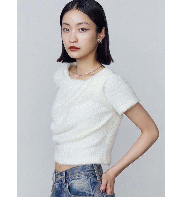 EMODA「テクスチャードレープトップ」|Tシャツ・カットソー|