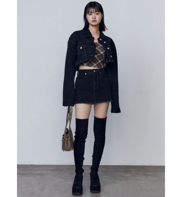 EMODA「ボックスミニスカート」|スカート|