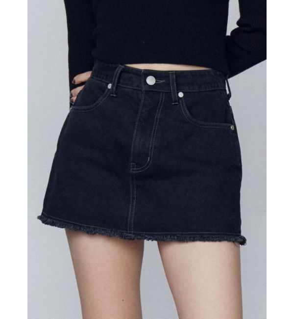 EMODA「ボックスミニスカート」|スカート|ブラック