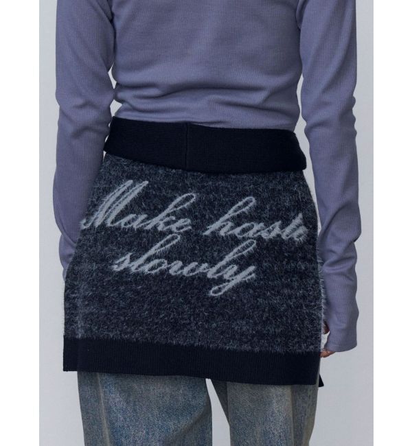 EMODA「マルチウェイニットロゴベルト」|ベルト|ブラック