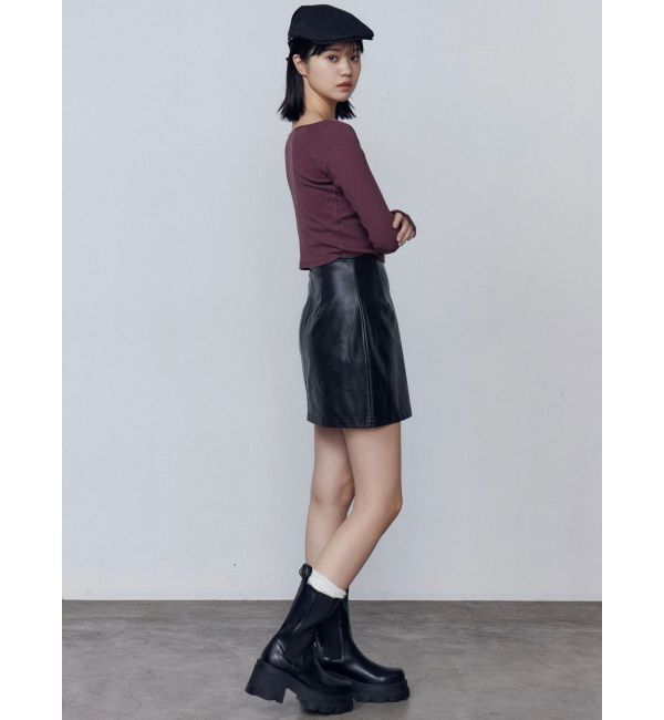 EMODA「カーブウエストミニスカート」|スカート|