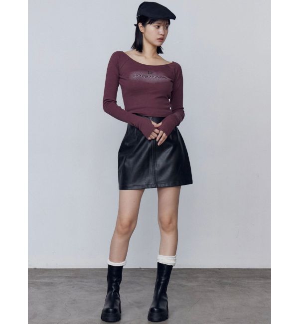 EMODA「カーブウエストミニスカート」|スカート|