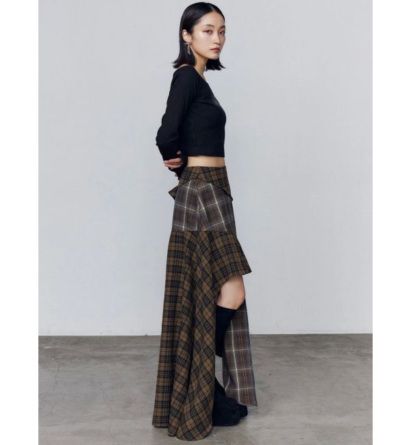 EMODA「ロゴクロップドロングスリーブTシャツ」|Tシャツ・カットソー|