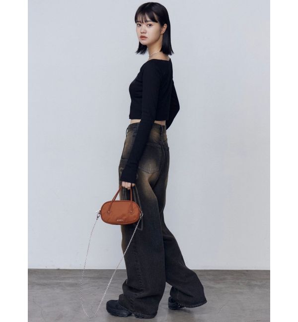 EMODA「ロゴクロップドロングスリーブTシャツ」|Tシャツ・カットソー|