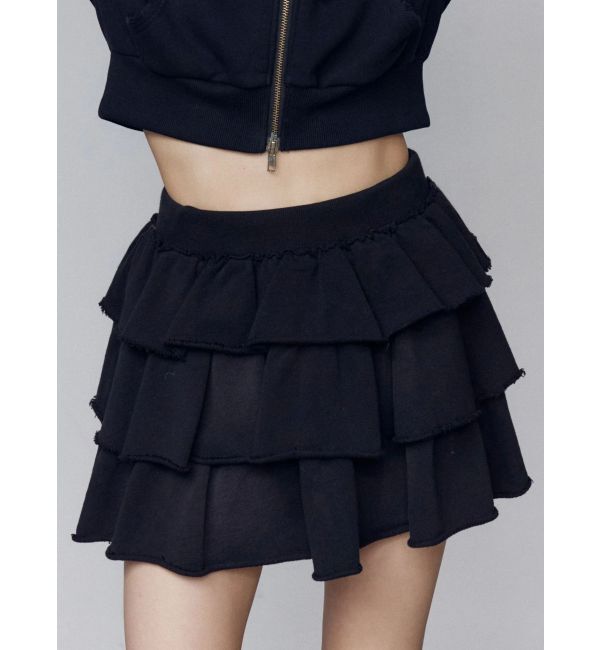 EMODA「スウェットティアードミニスカート」|スカート|