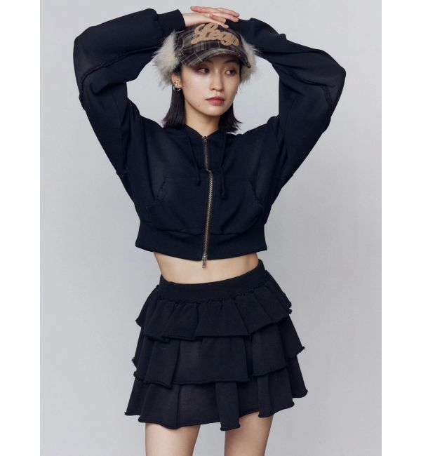 EMODA「スウェットティアードミニスカート」|スカート|