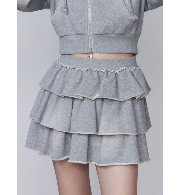 EMODA「スウェットティアードミニスカート」|スカート|