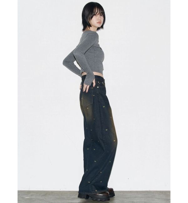 EMODA「ロゴパッチクロップロングスリーブTシャツ」|Tシャツ・カットソー|