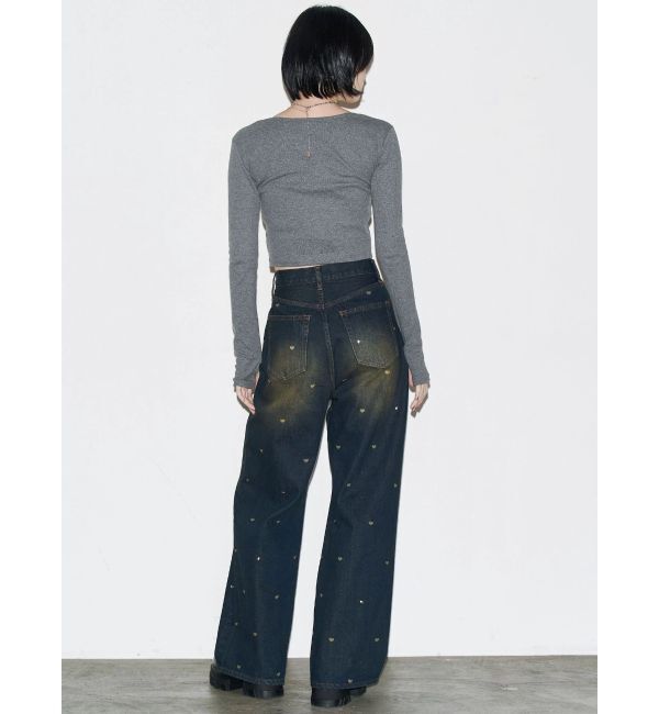 EMODA「ロゴパッチクロップロングスリーブTシャツ」|Tシャツ・カットソー|