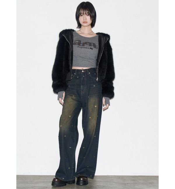 EMODA「ロゴパッチクロップロングスリーブTシャツ」|Tシャツ・カットソー|