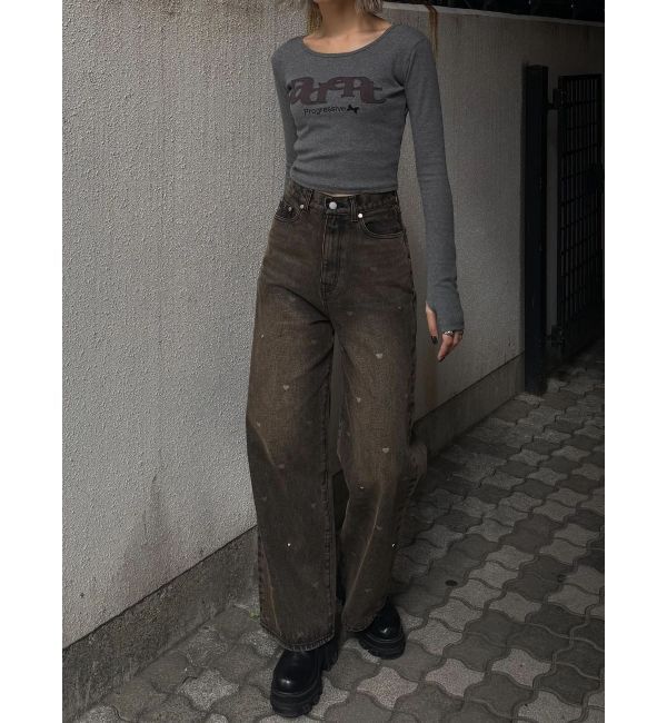 EMODA「ロゴパッチクロップロングスリーブTシャツ」|Tシャツ・カットソー|