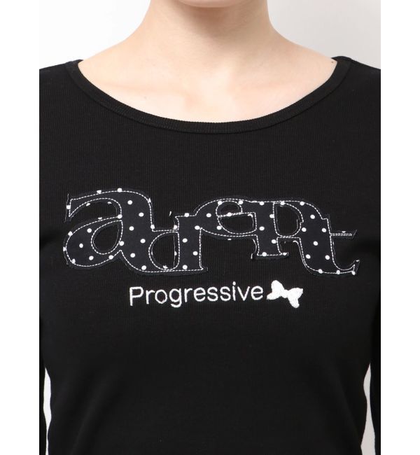 EMODA「ロゴパッチクロップロングスリーブTシャツ」|Tシャツ・カットソー|