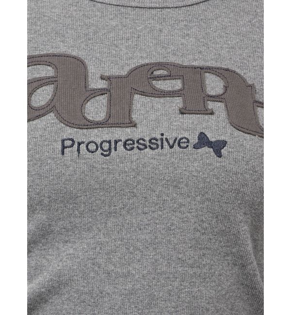 EMODA「ロゴパッチクロップロングスリーブTシャツ」|Tシャツ・カットソー|