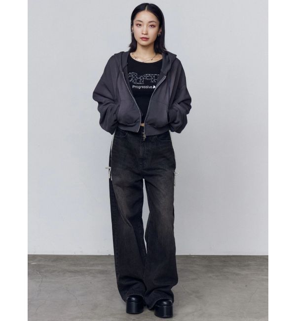 EMODA「ロゴパッチクロップロングスリーブTシャツ」|Tシャツ・カットソー|