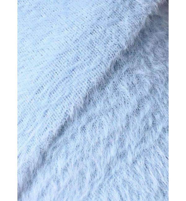 MERCURYDUO「ミニシャギークルーネックカーディガン」|カーディガン|