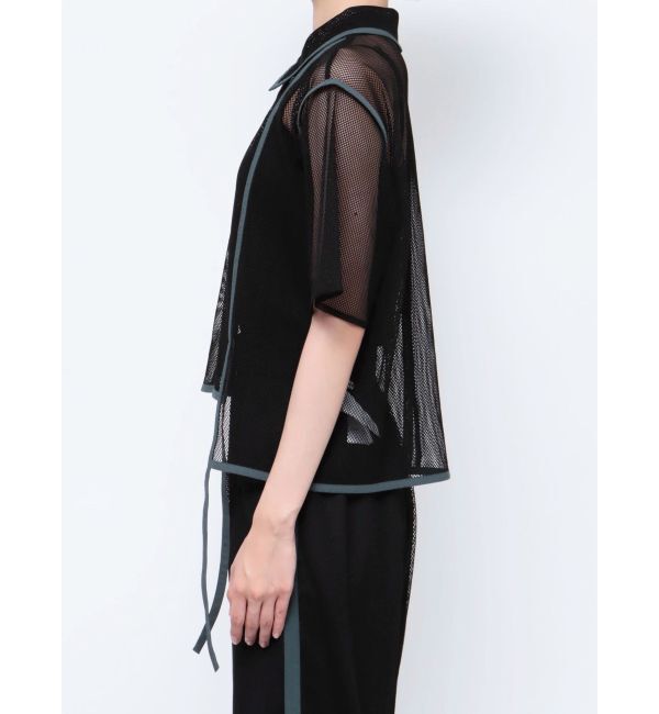 MURUA「パイピングメッシュシャツ」|シャツ・ブラウス|