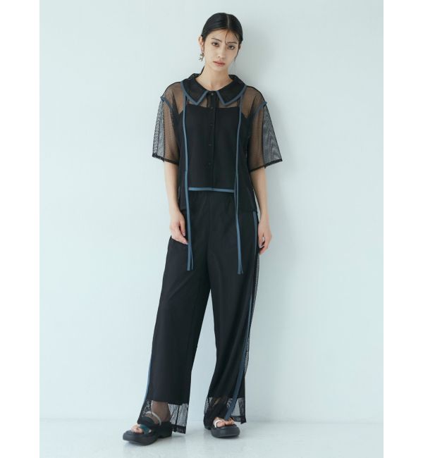 MURUA「パイピングメッシュシャツ」|シャツ・ブラウス|