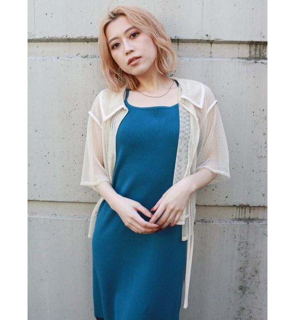 MURUA「パイピングメッシュシャツ」|シャツ・ブラウス|