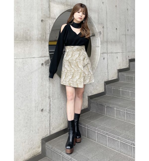 MURUA「ラップジャガードスカート」|スカート|
