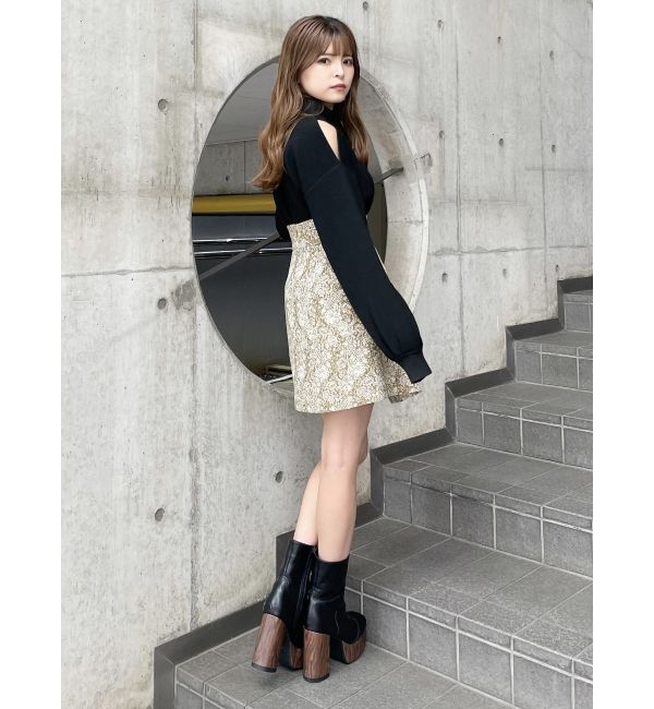 MURUA「ラップジャガードスカート」|スカート|