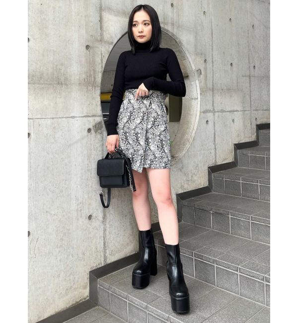 MURUA「ラップジャガードスカート」|スカート|