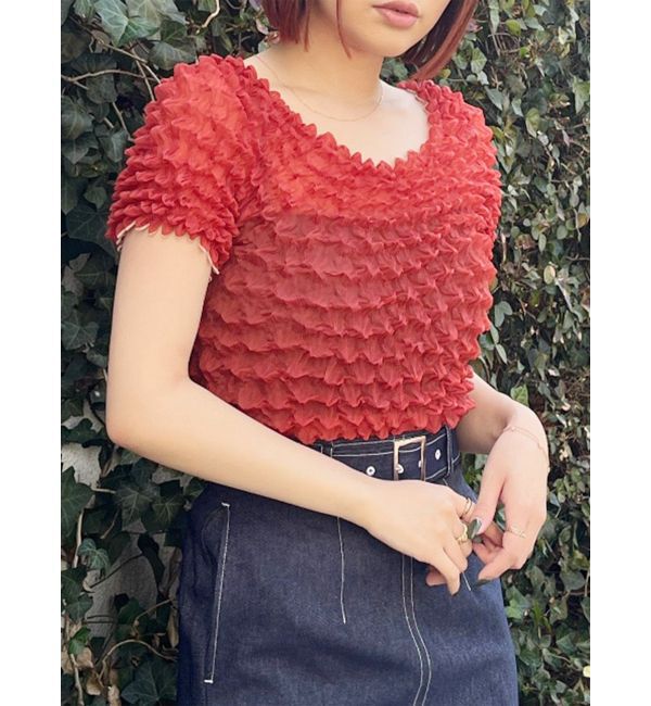 MURUA「アニヴェントップス」|シャツ・ブラウス|レッド