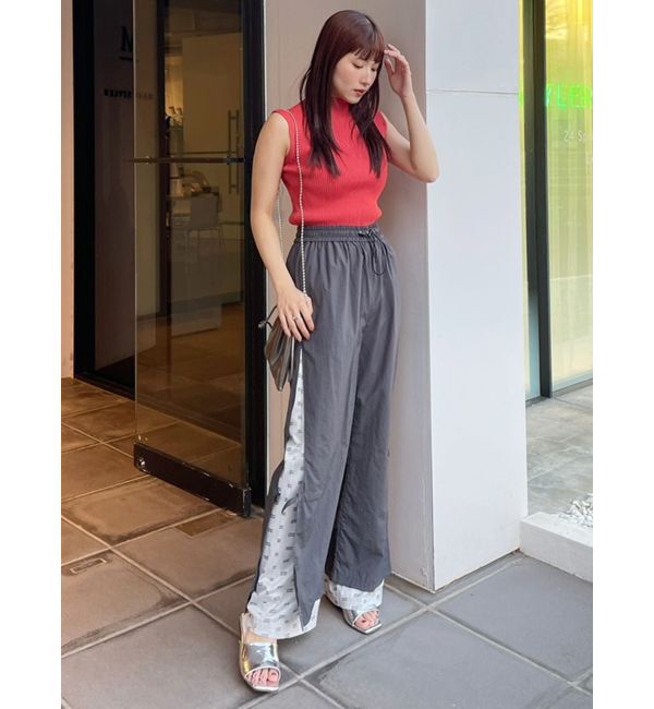 MURUA「メッシュロゴナイロンカーゴフレアパンツ【2way】」|その他|