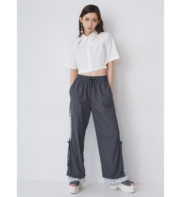 MURUA「メッシュロゴナイロンカーゴフレアパンツ【2way】」|その他|