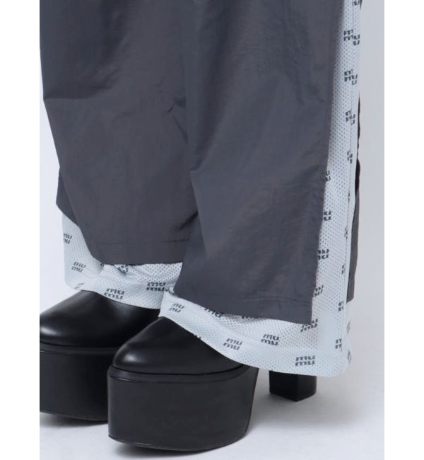 MURUA「メッシュロゴナイロンカーゴフレアパンツ【2way】」|その他|