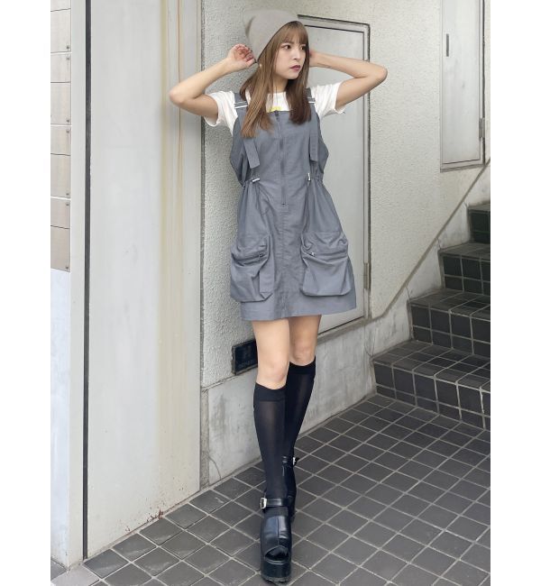 MURUA「カーゴベアミニワンピース」|ワンピース|