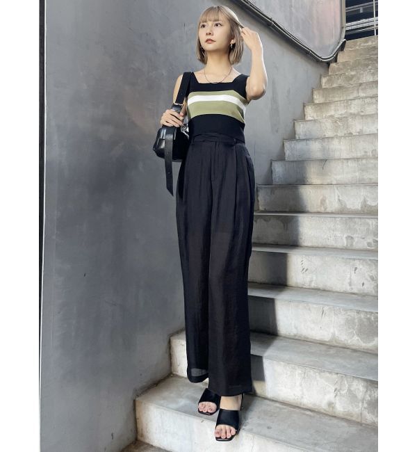 MURUA「クロップトスクエアニットタンク」|ニット・セーター|