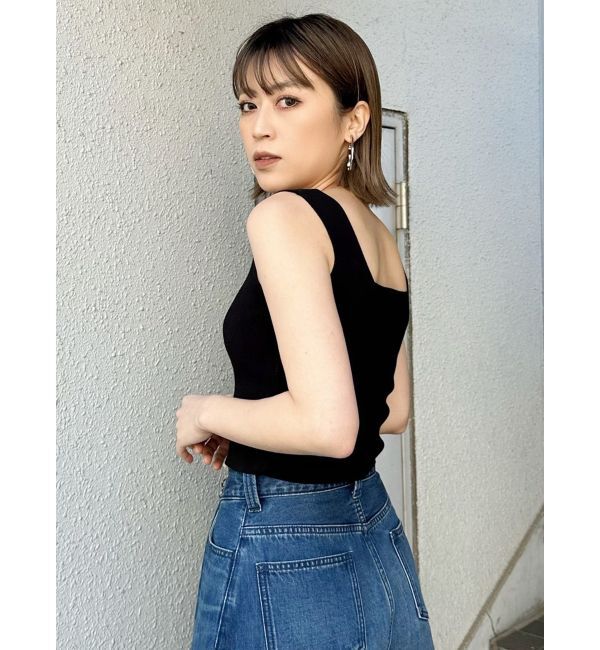 MURUA「クロップトスクエアニットタンク」|ニット・セーター|